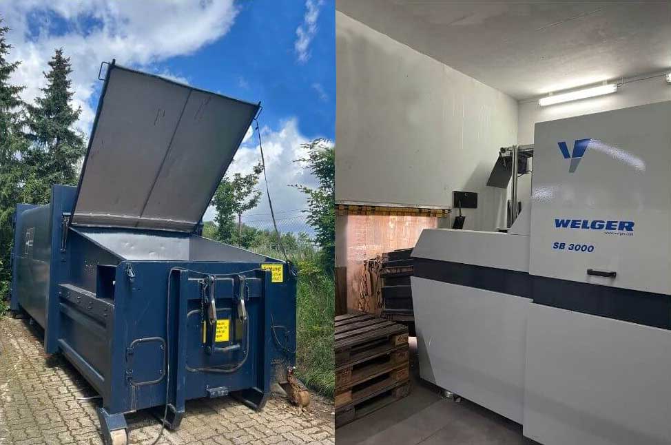 pod Altpapierpressen angewandte Nachhaltigkeit