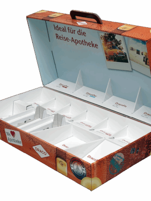 Koffer-Display pod 438083 Draco Reise-Apotheke