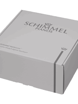 Koffer-Display pod 438840-1 Schimmel Pianos twintone geschlossen