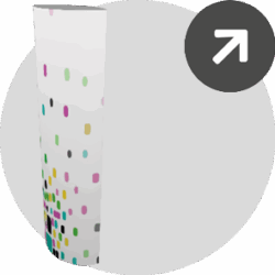 pod Säulendisplays Rubrik-Marker