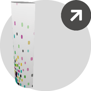 pod Säulendisplays Rubrik-Marker