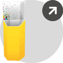 pod Schüttendisplays Rubrik-Marker