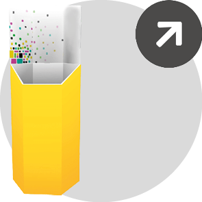 pod Schüttendisplays Rubrik-Marker