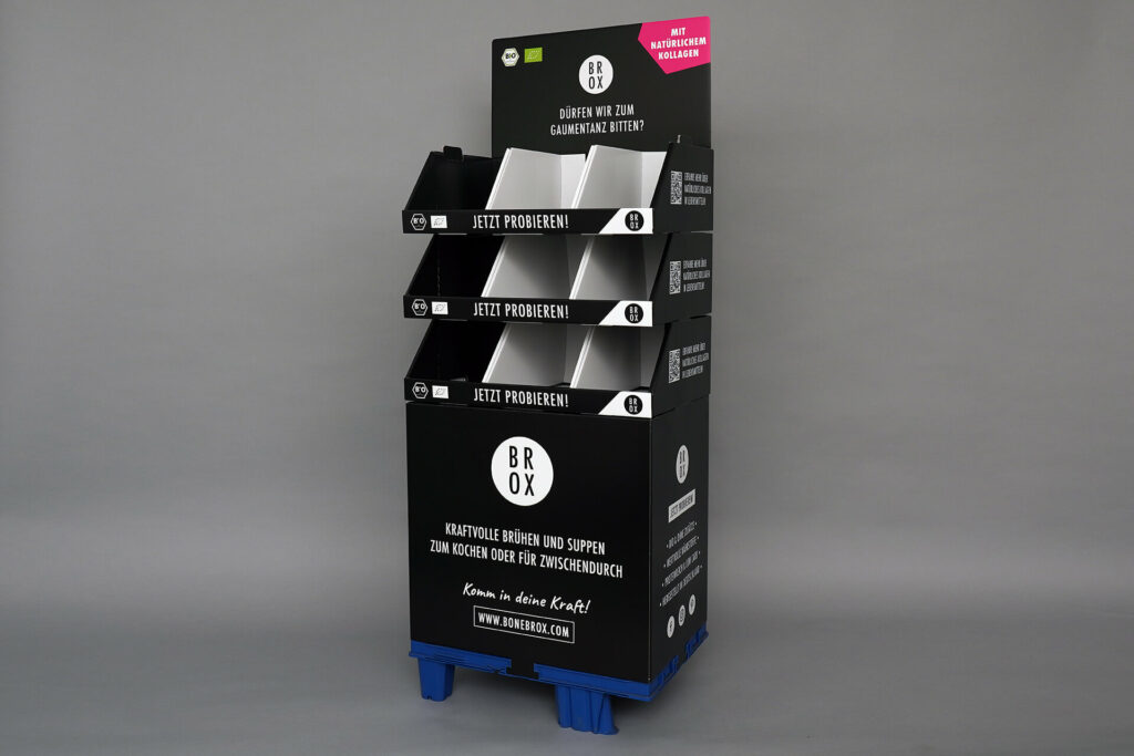 Standard Stapeltraydisplay für BROX von pod