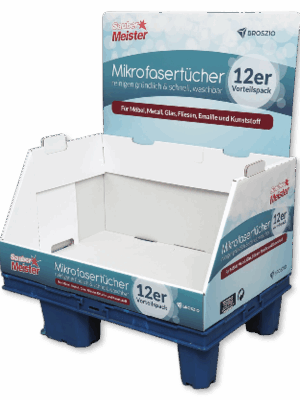 Standard-Stapeltray pod 436818 SauberMeister Microfasertücher Einzeltray leer
